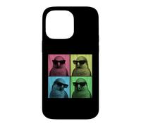 Custodia per iPhone 14 Pro Max Quaker Parrot Pop Art Divertente Monaco Parrocchetto Amante Photo Booth