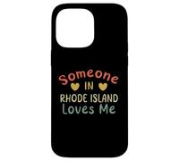 Custodia per iPhone 14 Pro Max Qualcuno nel Rhode Island mi ama Retro Stati Uniti d'America