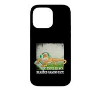 Custodia per iPhone 14 Pro Max Questa è la mia faccia da gioco barbuto - Bearded Dragon Videogioco