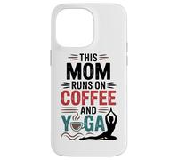 Custodia per iPhone 14 Pro Max Questa Mamma Si Nutre Di Caffè, Appassionata Di Yoga E