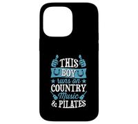 Custodia per iPhone 14 Pro Max Questo ragazzo corre con musica country e pilates