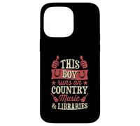 Custodia per iPhone 14 Pro Max Questo ragazzo corre su musica country e biblioteche