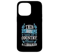 Custodia per iPhone 14 Pro Max Questo ragazzo corre su musica country e biblioteche