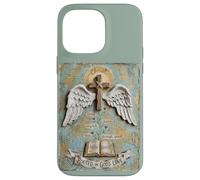 Custodia per iPhone 14 Pro Max Radicato nell'amore di Dio Cristo Cross Wings Bibbia