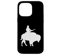 Custodia per iPhone 14 Pro Max Ragazzo su un Buffalo Silhouette