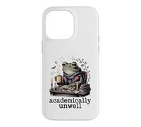 Custodia per iPhone 14 Pro Max Rana accademicamente malato studio nerd