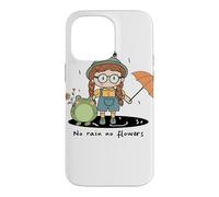 Custodia per iPhone 14 Pro Max Rana Cottagecore No Rain No Flowers
