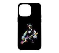 Custodia per iPhone 14 Pro Max Rave Presidente Abe Lincoln Suonare Chitarra Grafica EDM Art