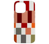 Custodia per iPhone 14 Pro Max Red Color Block Checkered Checker Abstract Checkerboard