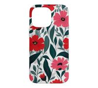 Custodia per iPhone 14 Pro Max Red Poppy Botanical Bold Flowers Floreale