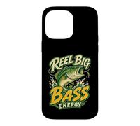 Custodia per iPhone 14 Pro Max Reel Big Bass Energy Maglietta Pescatore