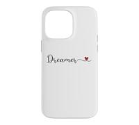 Custodia per iPhone 14 Pro Max Regalo tipografico a forma di cuore sognatore