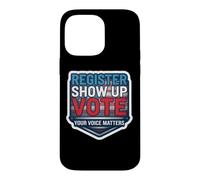 Custodia per iPhone 14 Pro Max Registrati Mostra Vota La tua voce è importante USA Voter Americano
