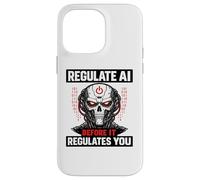 Custodia per iPhone 14 Pro Max Regola l'IA prima che regoli il tuo teschio robot