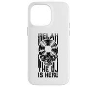 Custodia per iPhone 14 Pro Max Relax The DJ Is Here LP Gothic Skull per amanti del disco in vinile