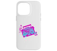 Custodia per iPhone 14 Pro Max Retro 80s 90s Boom-box Vintage Cassette Player Graphic Tee