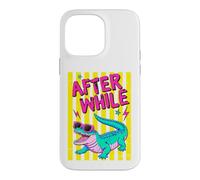 Custodia per iPhone 14 Pro Max Retro Alligator Occhiali Da Sole Dopo Mentre