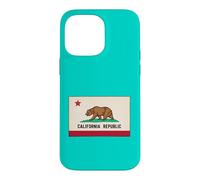 Custodia per iPhone 14 Pro Max Retro Golden State Bear Grafica California Republic