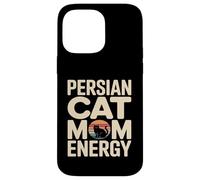Custodia per iPhone 14 Pro Max Retro Persiano Gatto Mamma Energia