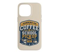 Custodia per iPhone 14 Pro Max Retro School Pickup Parent Coffee Morning Humor