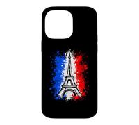 Custodia per iPhone 14 Pro Max Retro Silhouette Eiffel Tower Paris France Travel Souvenir