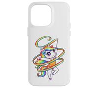 Custodia per iPhone 14 Pro Max Rhythmic Ribbon Unicorn Gymnast Kawaii Rainbow Cute