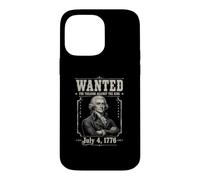 Custodia per iPhone 14 Pro Max Ricercato per tradimento Divertente 4 luglio Thomas Jefferson