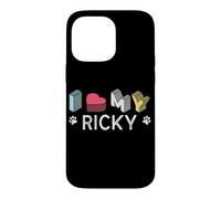 Custodia per iPhone 14 Pro Max Ricky Nome cane personalizzato Ricky Pet Lover