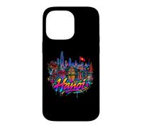 Custodia per iPhone 14 Pro Max Ricordo dell'orizzonte della città di Hanoi - Graffiti