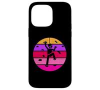 Custodia per iPhone 14 Pro Max Rock Climber Girl - Scalatore da donna, stile retrò