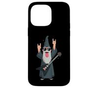 Custodia per iPhone 14 Pro Max Rock Wizard - Chitarrista divertente grafica giocoso vibrante