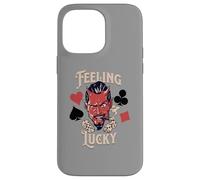 Custodia per iPhone 14 Pro Max Rockabilly Feeling Lucky Devil Dadi 50s Retro Vintage Casino