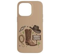 Custodia per iPhone 14 Pro Max Rodeo Legend - Cappello da cowboy stile western, stile country life