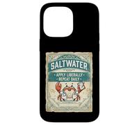 Custodia per iPhone 14 Pro Max Saltwater Doctor Crab Ocean Vintage Design