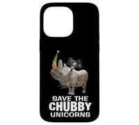 Custodia per iPhone 14 Pro Max Salva gli unicorni paffuti ~ Funny Rhino