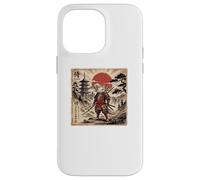 Custodia per iPhone 14 Pro Max Samurai Axolotl Japanese Vintage Funny Gifts Graphic Art