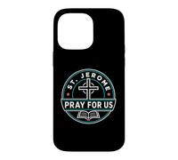 Custodia per iPhone 14 Pro Max San Girolamo Prega per noi Santo Patrono Cattolico Grafico