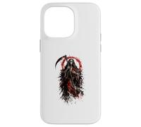 Custodia per iPhone 14 Pro Max Santa Muerte Holy Ink Wash Skeleton Art
