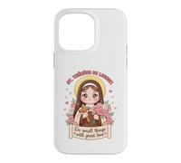 Custodia per iPhone 14 Pro Max Santa Teresa Lisieux Fare Piccole Cose Grande Amore per i Cristiani