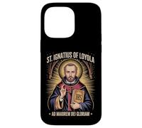 Custodia per iPhone 14 Pro Max Sant'Ignazio di Loyola Ad Maiorem Dei Gloriam Gesuita Cattolico