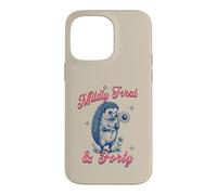 Custodia per iPhone 14 Pro Max Sarcasmo femminile per il 40° compleanno di un riccio leggermente selvaggio e quaranta
