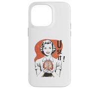 Custodia per iPhone 14 Pro Max Sarcastic Retro Use It Brain Funny Psychology Mind 1950s