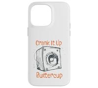 Custodia per iPhone 14 Pro Max Sarcastico amante della musica Crank it up Buttercup