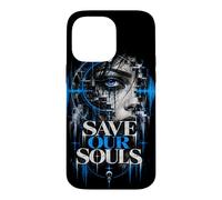 Custodia per iPhone 14 Pro Max Save Our Souls - Abbigliamento tecnico in stile techno