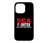 Custodia per iPhone 14 Pro Max SCA Awareness Fighter - Consapevolezza improvvisa dell'arresto cardiaco