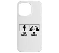 Custodia per iPhone 14 Pro Max Scacchi Giocatore Tuo Marito Mio Marito Moglie Scacchi Divertenti