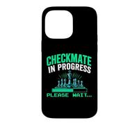 Custodia per iPhone 14 Pro Max Scacco matto in corso si prega di aspettare.. divertente giocatore di scacchi amante