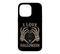 Custodia per iPhone 14 Pro Max Scheletro Mani Cuore I Love Halloween Spider Costume