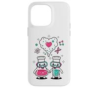 Custodia per iPhone 14 Pro Max Science Love Vibes Chemistry Lab Carino San Valentino