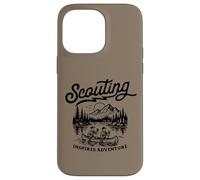 Custodia per iPhone 14 Pro Max Scouting Inspires Adventure Canoe Outdoors Retro Scouts